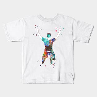 Male Soccer Player Kids T-Shirt